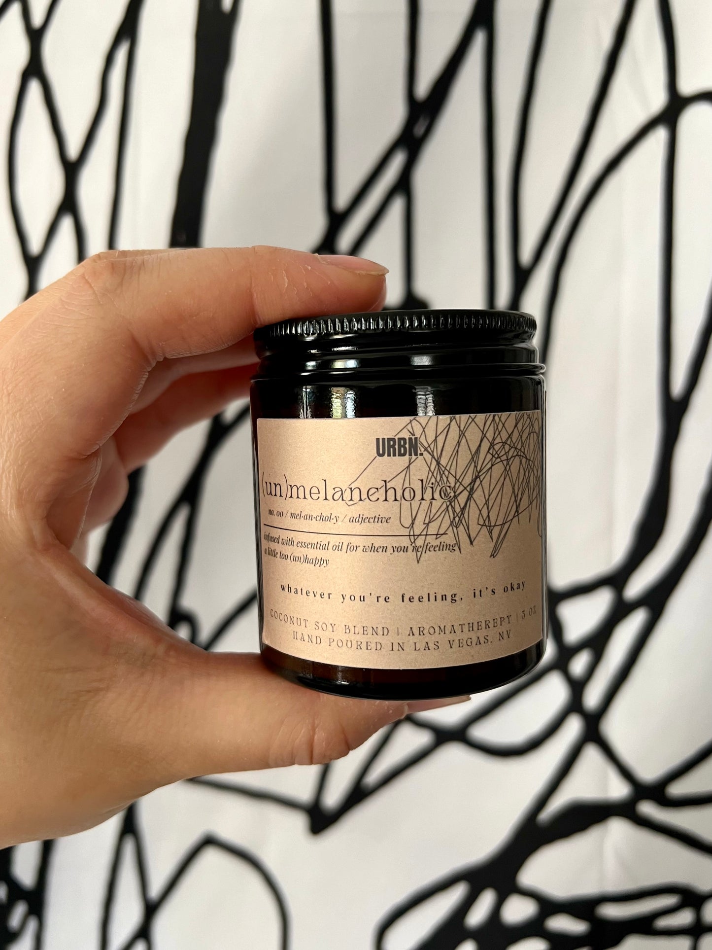 (un)melancholic - AROMATHERAPY 3oz Candle